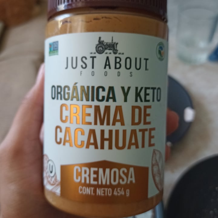 photo of Just About Foods Orgánica y Keto Crema de Cacahuate shared by @nellyme on  25 Jun 2024 - review
