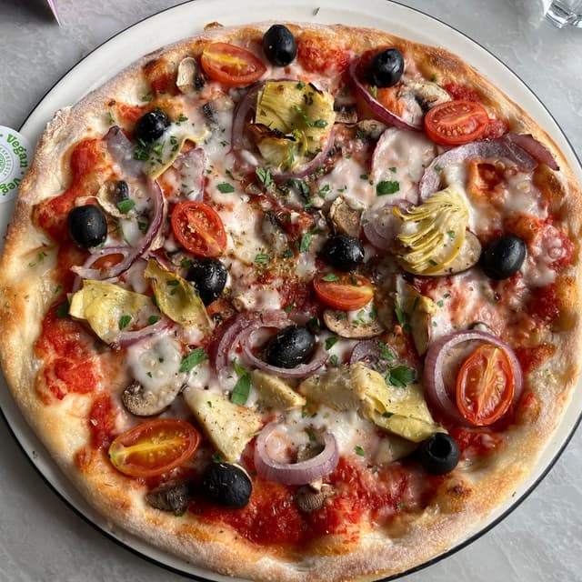 Photo of the dish “Vegan Giardiniera Pizza”