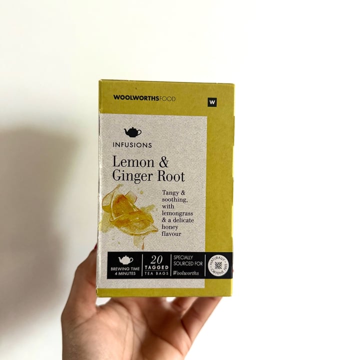 photo of Woolworths Food Lemon & Ginger Root Tea shared by @nikki-c on  20 Mar 2025 - review
