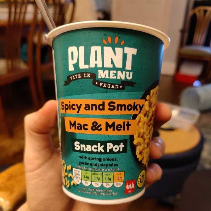 photo of Plant Menu Spicy and Smoky Mac & Melt Snack Pot shared by @jackhyphen on  02 Jan 2024 - review