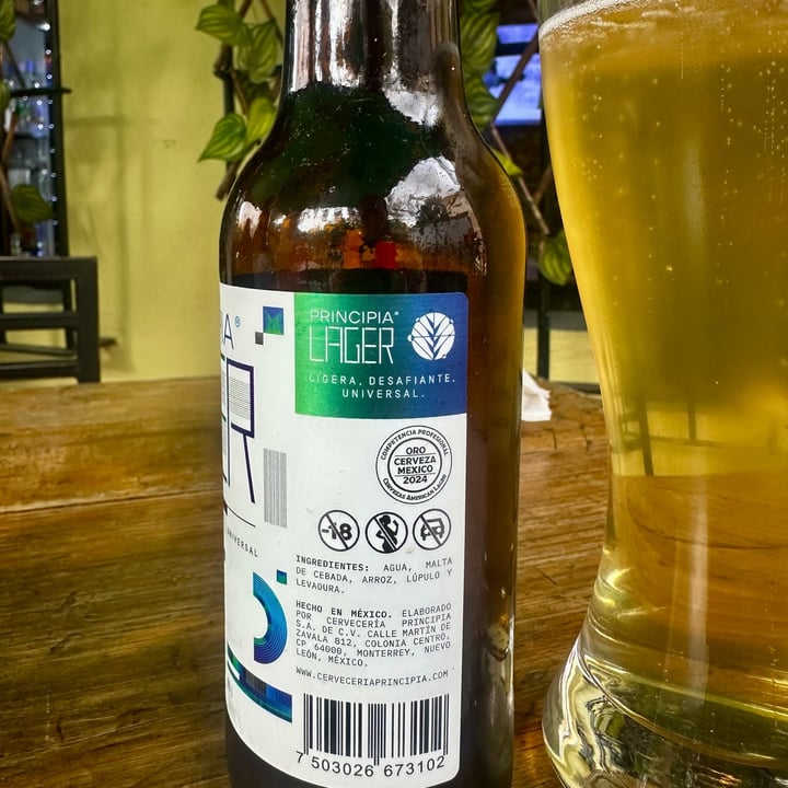 photo of Cervecería Principia Cerveza Principia Lager shared by @nancy on  08 Oct 2025 - review