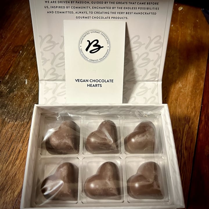 photo of Byron Bay Cacao Handcrafted dark chocolate hearts shared by @itsjustmel on  14 Apr 2024 - review