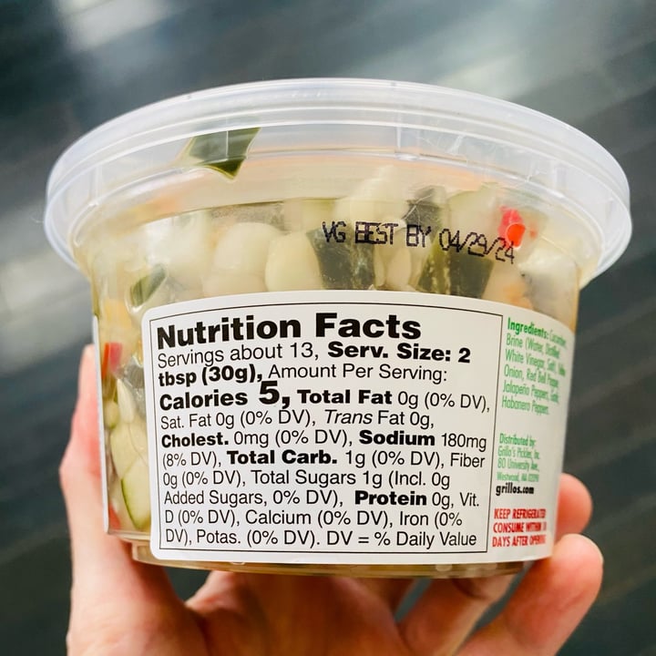 photo of Grillo’s Pickles Fresh Pickle De Gallo: Medium shared by @beckyyy on  15 Apr 2024 - review