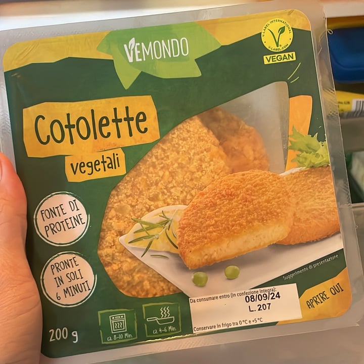 photo of Vemondo Cotolette Vegetali shared by @leandradg on  20 Aug 2024 - review