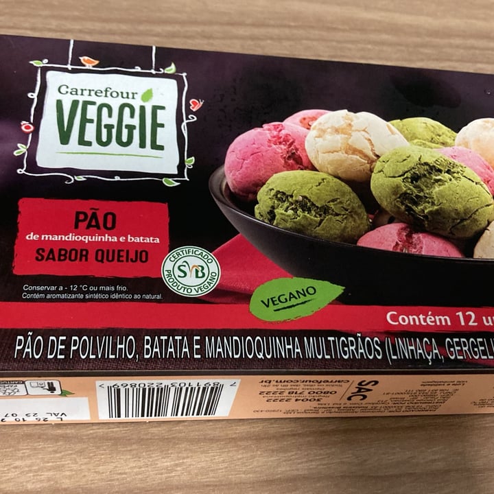photo of Carrefour  Pão de queijo vegano shared by @paulabenevides on  15 Dec 2023 - review