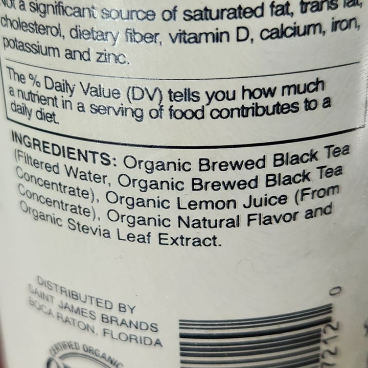 photo of Saint James organic raspberry black tea shared by @brtjohns on  05 Oct 2025 - review