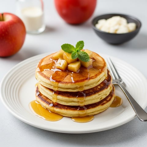 Easy Fluffy Vegan Apple Sauce Pancakes: Dairy-Free & Delicious Homemade Flapjacks