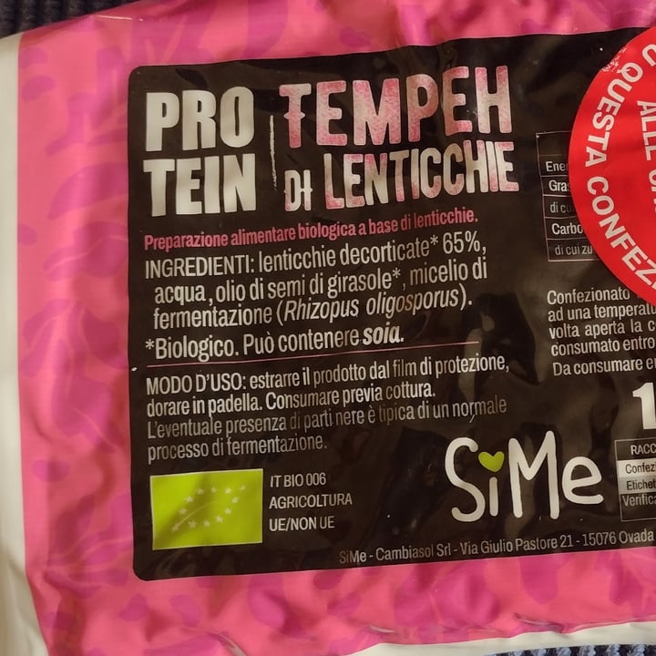 photo of SìMe -Cambiasol Protein Tempeh Di Lenticchie shared by @dratini on  17 Nov 2024 - review