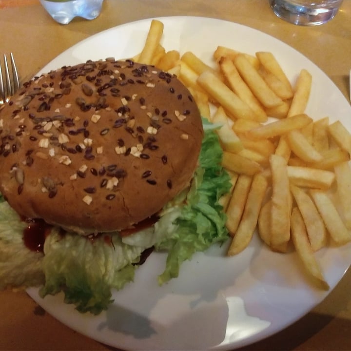 photo of Il Vegano - Firenze Burger Vegano Con Patate Fritte Bio shared by @geb on  09 Mar 2024 - review