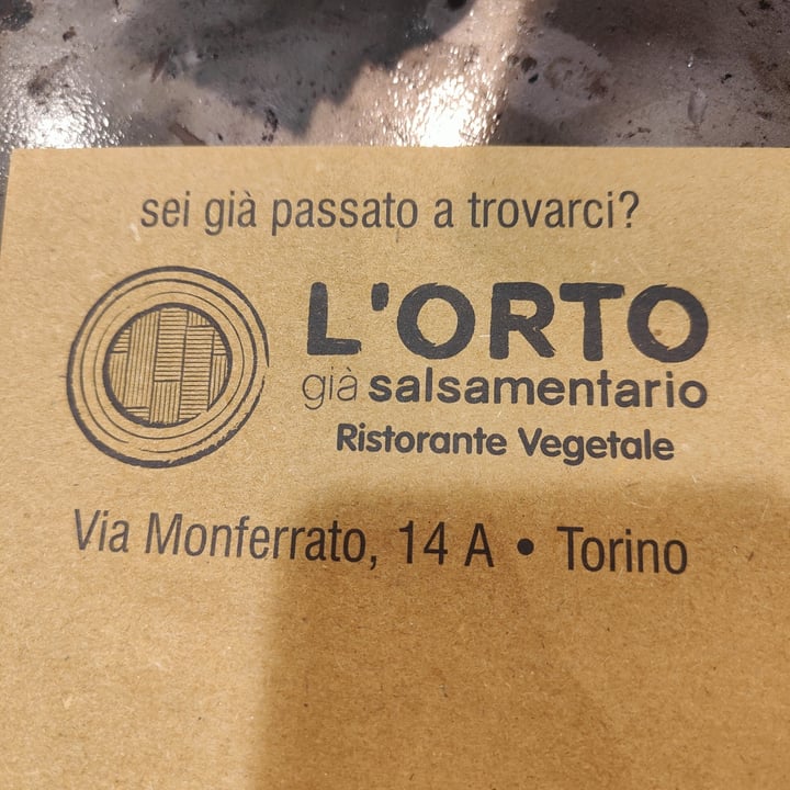 photo of L'Orto già Salsamentario - Vegan & raw food Pistacchietto shared by @gilazza on  26 Apr 2025 - review