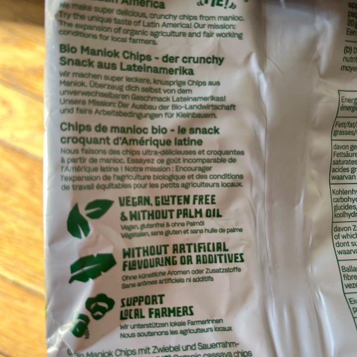 photo of El Origen Organic manioc chips Sour Cream And Onion shared by @eeyoreblack on  24 Oct 2024 - review