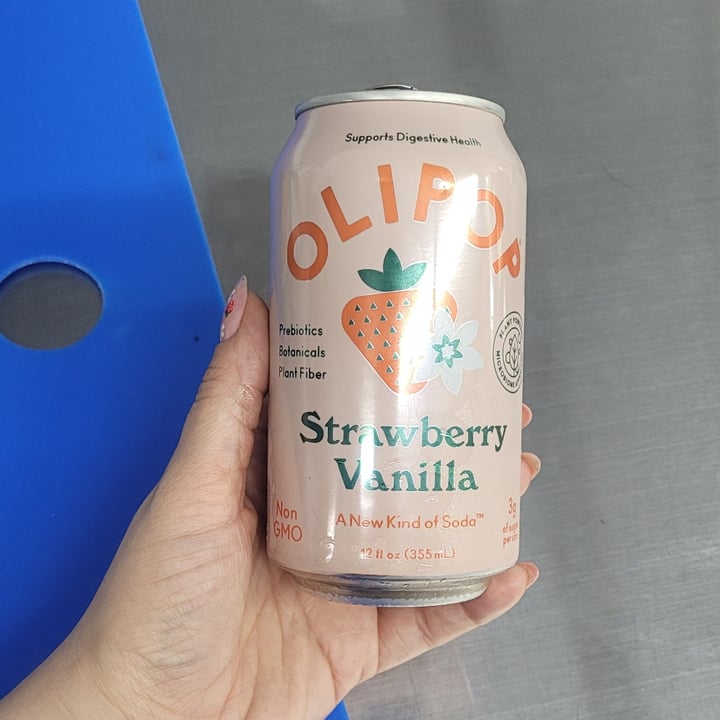 photo of OLIPOP Strawberry Vanilla Sparkling Tonic shared by @yunafreya on  12 May 2024 - review