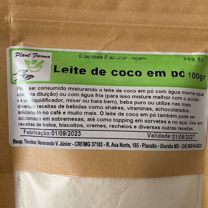 photo of Plant Farma Leite de Côco em Pó shared by @estreladamanha2009 on  14 Apr 2024 - review