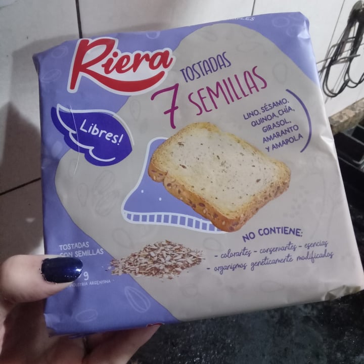 photo of Riera Tostadas multi semillas shared by @tfmaselli on  23 Jun 2024 - review