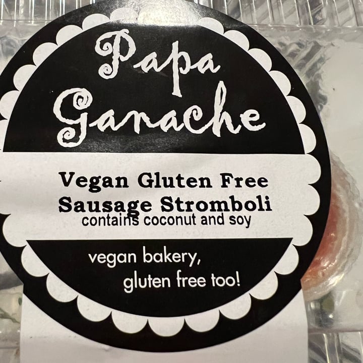 photo of Papa Ganache Manasquan vegan glutenfree sausage stromboli shared by @allycat38 on  31 Mar 2024 - review