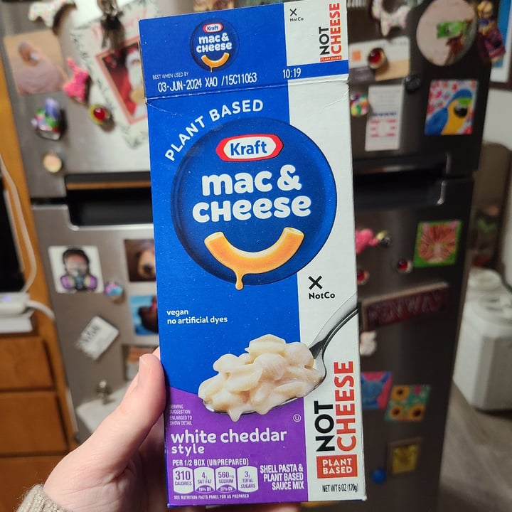 photo of Kraft vegan mac & cheese white cheddar shared by @sofihuasteca on  01 Feb 2024 - review