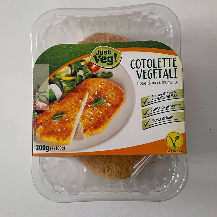 photo of Just Veg! (ALDI Italy) Cotolette shared by @marghecassius on  11 Sep 2025 - review