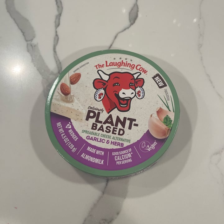 photo of The Laughing Cow Plant-Based Spreadable Cheese Alternative GARLIC & HERB shared by @ellefire on  10 Jul 2024 - review