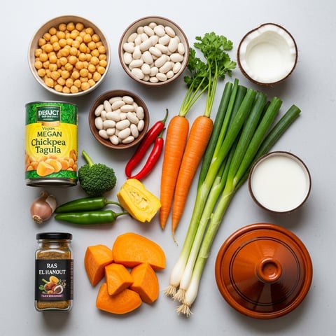 Easy One-Pot Vegan Moroccan Chickpea & Vegetable Tagine