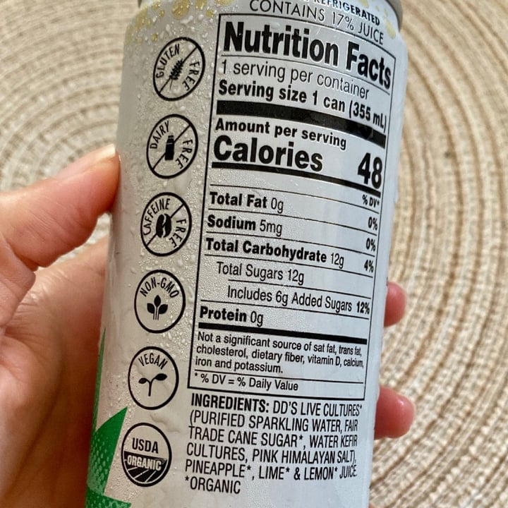 photo of Doctor D's Sparkling Probiotic Drink Pineapple shared by @lynsire on  14 Jan 2025 - review