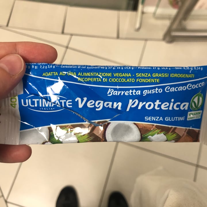 photo of Ultimate Italia Barretta Vegan Proteica Cocco E Cacao shared by @alisaki1 on  14 Oct 2023 - review