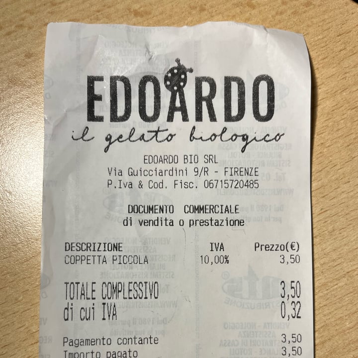 photo of Gelateria Edoardo pistacchio salato shared by @auroratufaro on  16 Apr 2024 - review