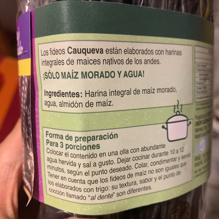photo of Cauqueva Fideos secos de maíz morado shared by @lurethemwithfood on  13 May 2024 - review
