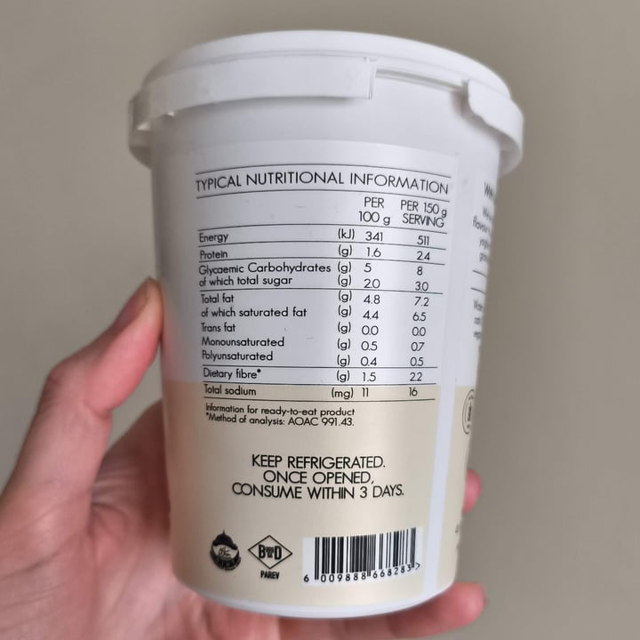 photo of ButtaNutt Vanilla Yogurt Alternative (Coconut and Oat) shared by @viiathevegan on  26 Apr 2025 - review