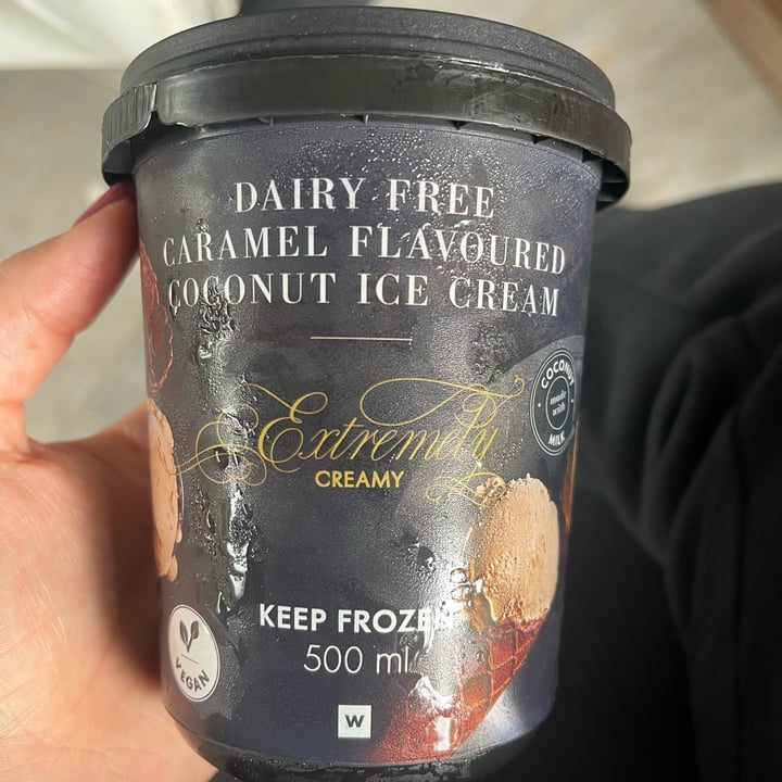 photo of Woolworths Food Dairy Free Caramel Flavoured Coconut Ice Cream shared by @jeanne-marie on  22 Feb 2024 - review