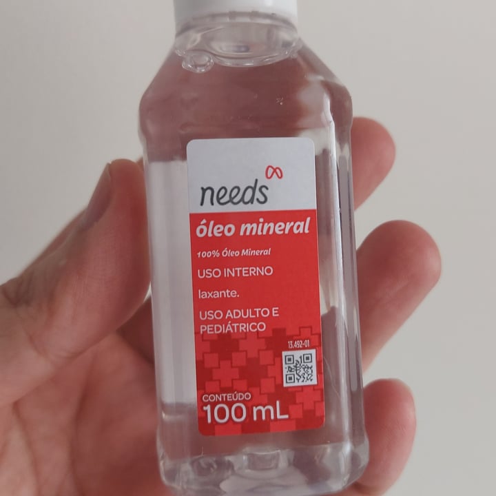 photo of Needs Óleo mineral 100% shared by @talesvegan on  20 Mar 2025 - review