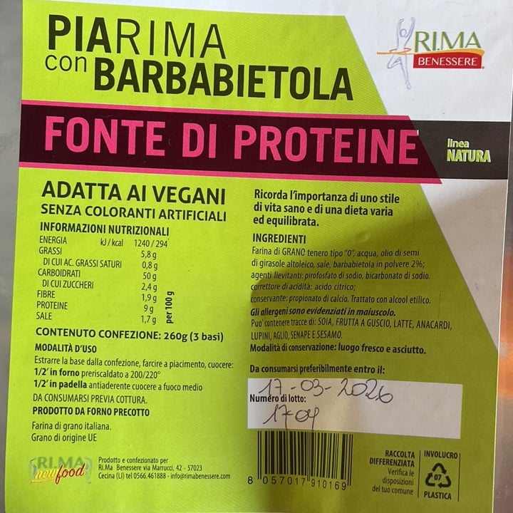 photo of Rima piarina con barbabietola shared by @aurylois on  09 Oct 2025 - review