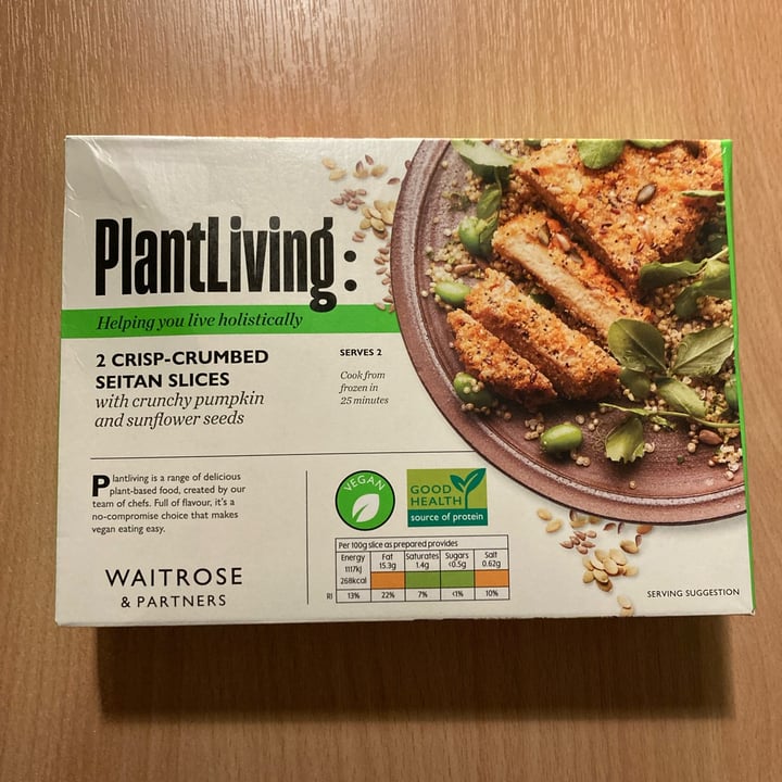 photo of Plant Living Crisp Crumbed Seitan Slices shared by @alicesouthwood on  20 Nov 2023 - review