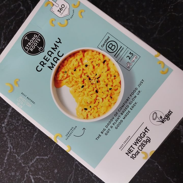photo of Strong Roots creamy mac ready meal shared by @ohgeorgia on  28 Apr 2024 - review