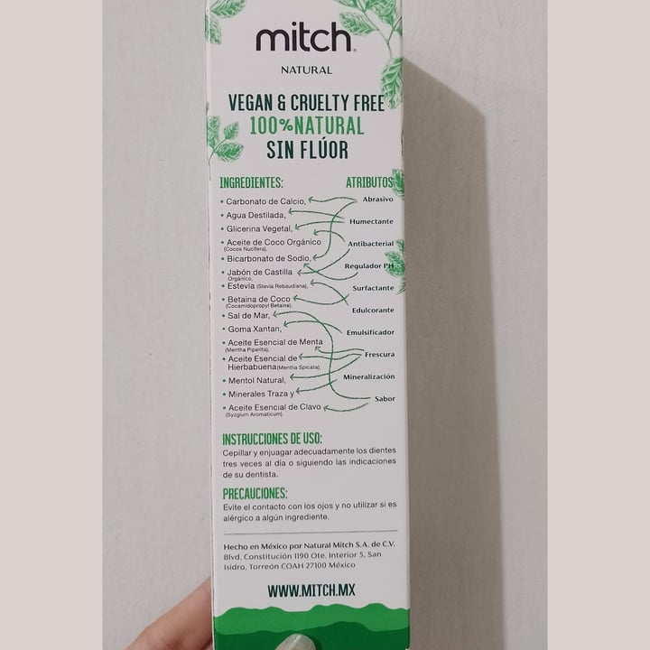 photo of Natural Mitch Pasta Dental Menta shared by @vicmartinezs on  24 Mar 2024 - review