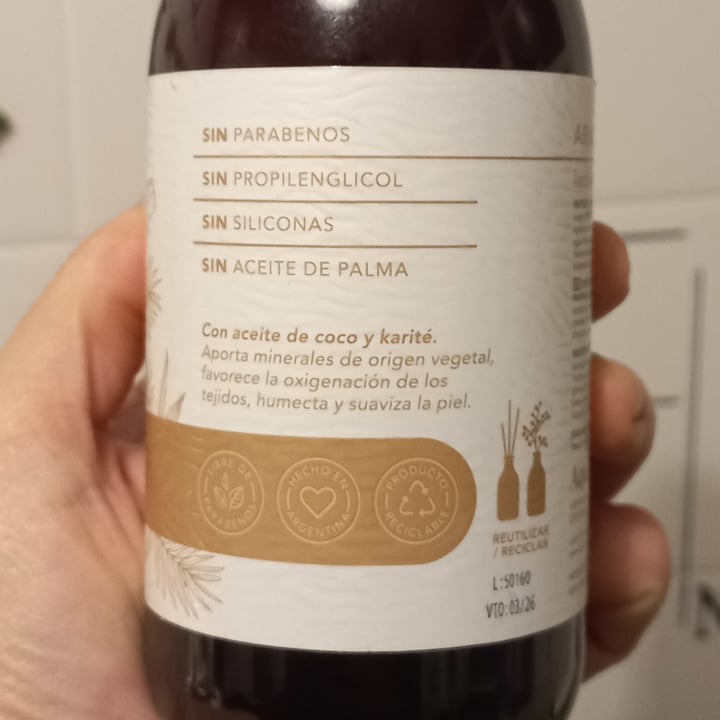 photo of Aqui y ahora Locion Corporal Nutritiva . Armonia . shared by @vforvegan on  25 Sep 2025 - review