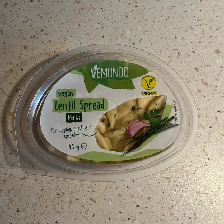 photo of Vemondo vengan lentil spread shared by @itsfrannie on  15 Apr 2024 - review