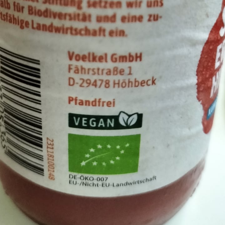 photo of Voelkel Voelkel Bio Smoothie Erdbeere & Himbeere shared by @nyssa-katie on  11 Sep 2023 - review