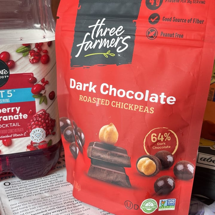 photo of Three Farmers Dark Chocolate Roasted Chickpeas shared by @oshmorethstorm on  07 Sep 2025 - review