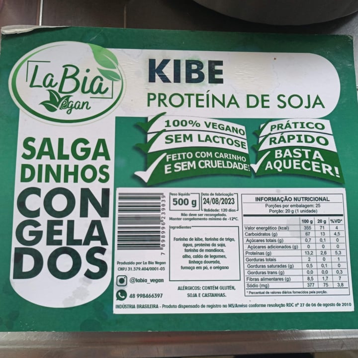 photo of Lá bia vegan kibe vegano shared by @sher11 on  09 Oct 2023 - review