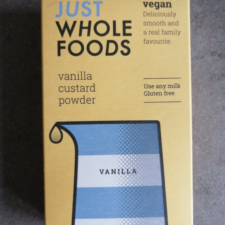 photo of Just Wholefoods Vanilla Custard Powder shared by @veganty on  03 Apr 2024 - review