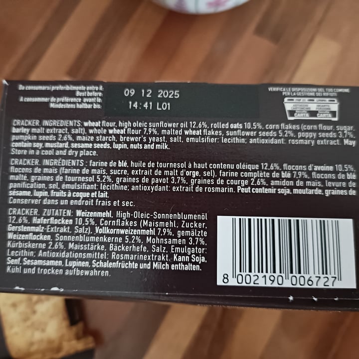 photo of Galbusera Belle Buone - Il Cracker Che Non C’era - Avena e Mix Di Semi shared by @-pervinca- on  02 Jun 2025 - review