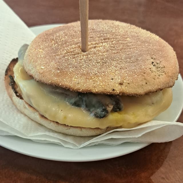Photo of the dish “Mushroom Swiss Breakfast Sandwich”