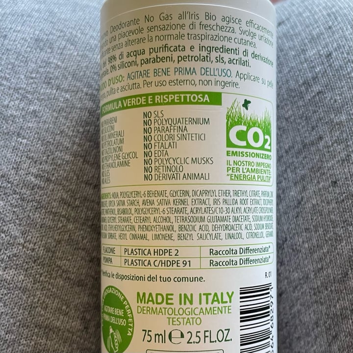 photo of Biolis Nature Deodorante No Gas Iris shared by @antonellaboschi on  11 May 2024 - review