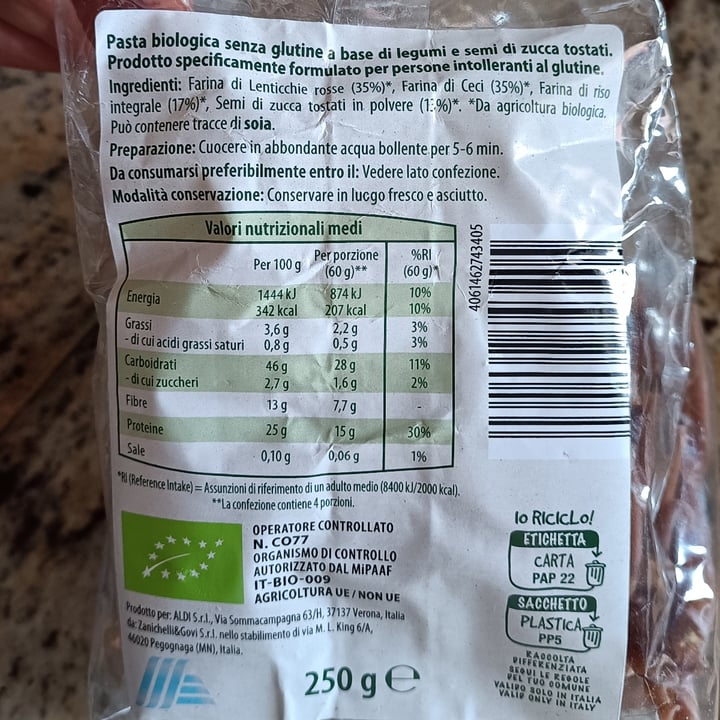 photo of Bio Natura casarecce di legumi shared by @moniquepn on  24 Jan 2024 - review