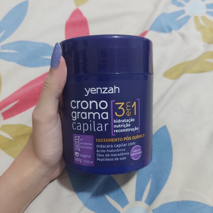 photo of Yenzah Máscara Cronograma Capilar 3 em 1 - Tratamento Pós Química shared by @luvmafe on  30 Mar 2025 - review