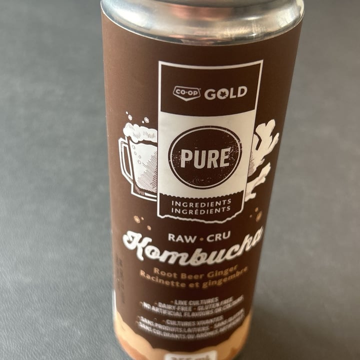 photo of Co-op Gold Pure Root Beer Ginger Kombucha shared by @billofthewild on  02 Jun 2024 - review
