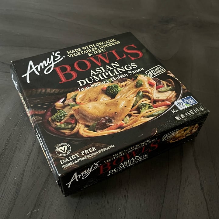 photo of Amy’s Amy’s Bowls - Asian Dumplings in Savory Hoisin Sauce shared by @maximizegoodness on  01 Jun 2024 - review
