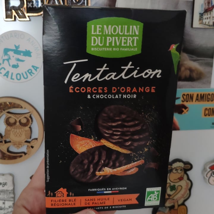 photo of Le Moulin Du Pivert Tentation enrobés de chocolat noir - Écorces D’orange shared by @nanoruru on  18 Sep 2023 - review