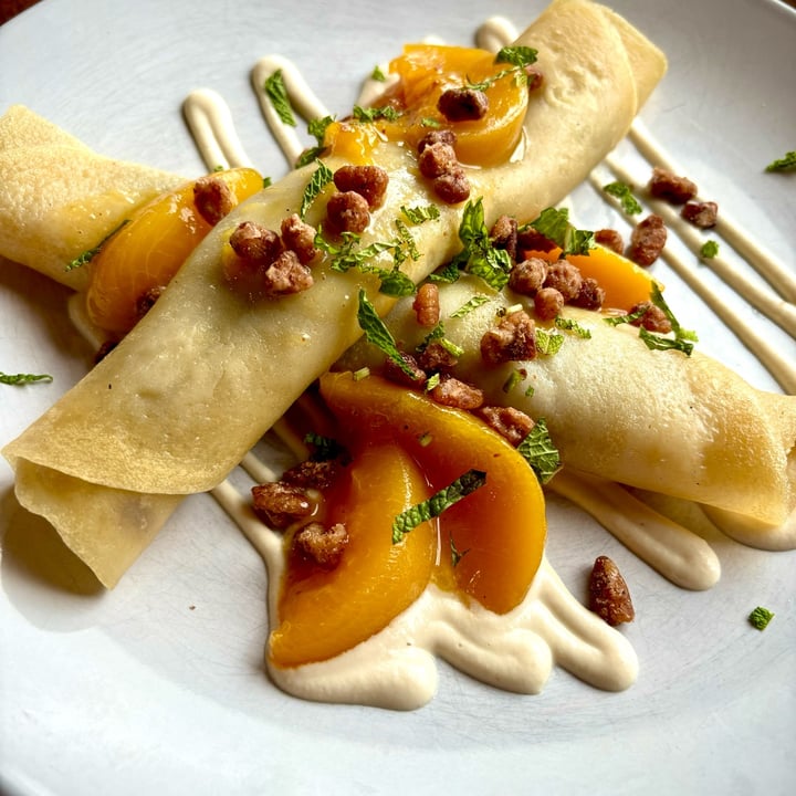 photo of Reverie Cafe + Bar Peach and blueberry Crepe shared by @jorjor on  25 May 2024 - review