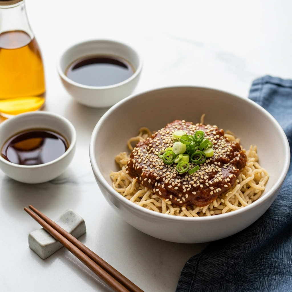 Ingredients for Sesame Miso Dressing